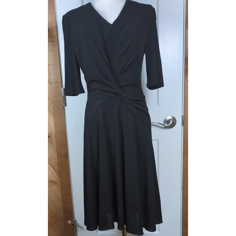 M.M. LaFleur The Jenny Dress In Black Size 6 Made in New York City NYC USA US